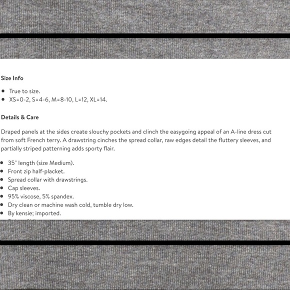 Sweatshirt Dress by Kensie - Picture 8 of 8